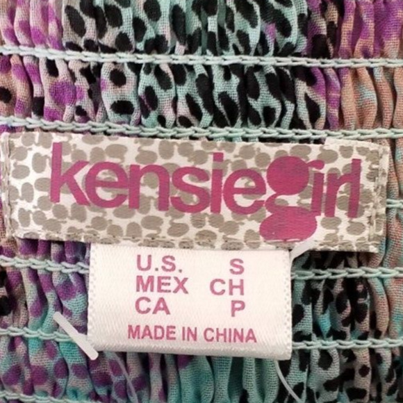 NWT Kensie Girl Layered Ruffle Dress Blue Women’s Size Small - Picture 5 of 9